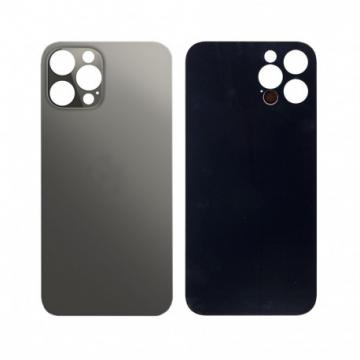 Vitre Arrière Cache Batterie Grand Trou iPhone 12 Pro Max (A2342 / A2410 / A2411 / A2412) Noir No Logo